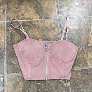 Lavender Bustier Crop Top
